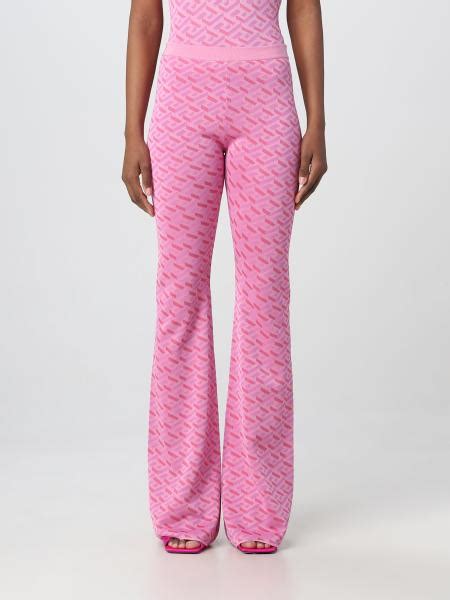 versace pantovels|versace pink label pants.